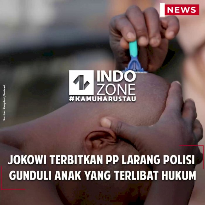 Jokowi Terbitkan PP Larang Polisi Gunduli Anak yang Terlibat Hukum