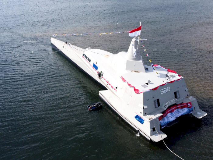 Kasal Luncurkan Alutsista Baru, Kapal Cepat Rudal "KRI Golok-688" TNI AL