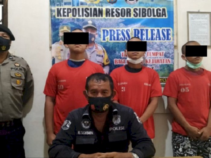 Astaga, 3 Pemuda Sibolga Ditangkap saat Pesta Sabu di Bekas Kandang Ternak