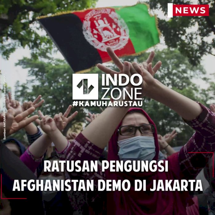 Ratusan Pengungsi Afghanistan Demo di Jakarta