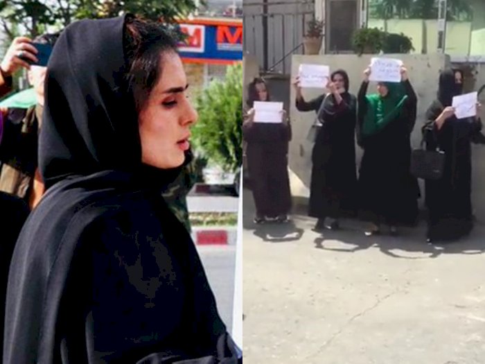 Wanita yang Tak Takut Unjuk Rasa di Depan Anggota Taliban Ternyata Lulusan Universitas Ini