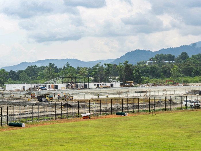 FOTO: Pembangunan Venue Rugby PON XX Papua
