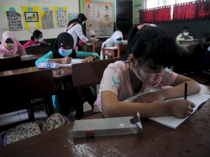 FOTO: Uji Coba Pembelajaran Tatap Muka di Kabupaten Bogor