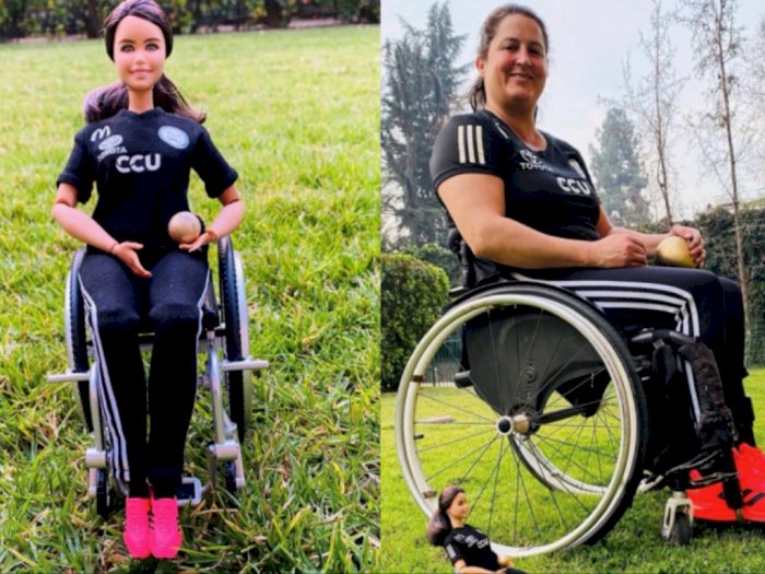 Berhasil Pecahkan Rekor Tolak Peluru, Atlet Paralimpiade Chile Jadi Model Boneka Barbie