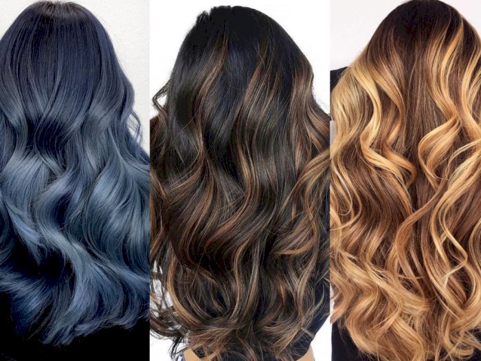 Biru highlight warna rambut Harga Highlight