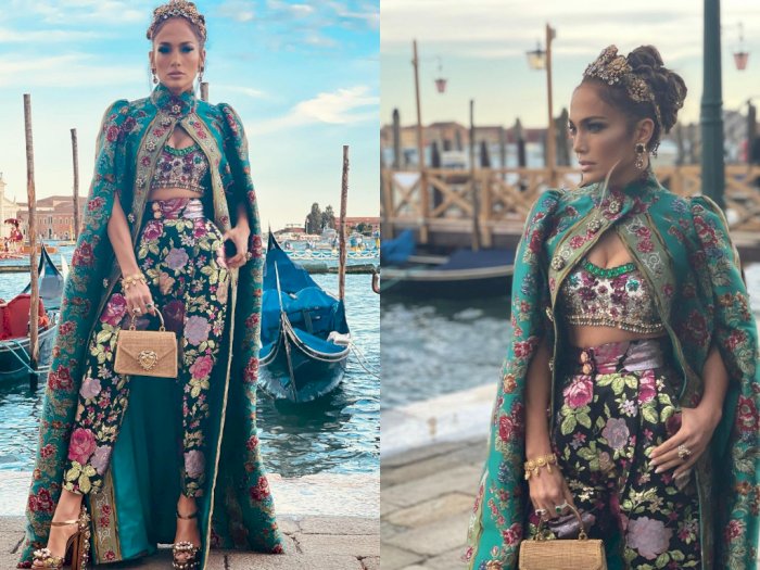 Jennifer Lopez Hadir di Fashion Show Dolce & Gabbana dengan Busana Avant-Garde
