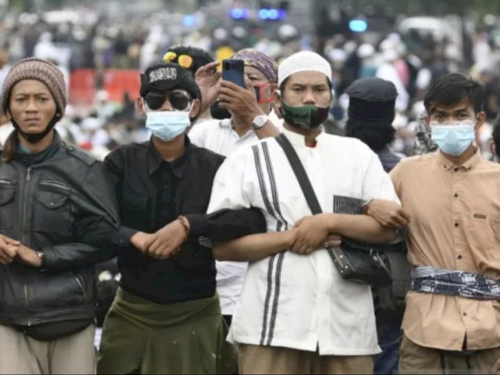 Polisi Duga Kerusuhan Saat Sidang Putusan Habib Rizieq Terkoordinir