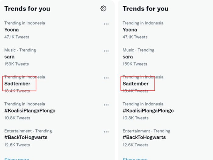 Sadtember Jadi Trending, Netizen Berharap Tak Ada Kesedihan di Bulan September Ini