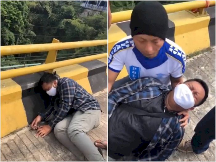 Duh! Mahasiswa Ini Coba Bunuh Diri Loncat dari Jembatan di Malang, Depresi karena Skripsi