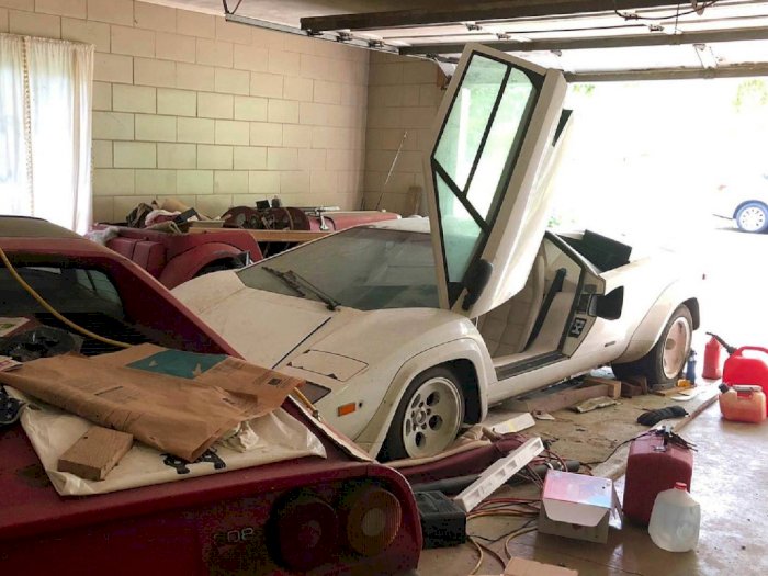 Dibiarkan 40 Tahun di Garasi, Pria Ini Temukan Mobil Lamborghini Countach 1981