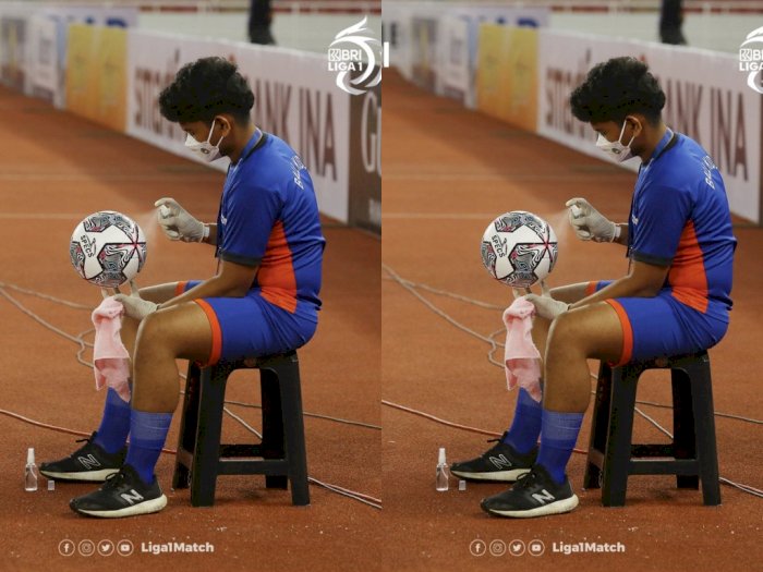 Alih-alih Prokes, Foto Anak Gawang Liga 1 Semprot Disinfektan ke Bola Dicibir Dokter AS