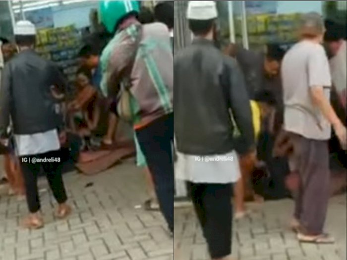 Duh! Pria Ini Nyaris Tewas Dikeroyok Massa Usai Kepergok Mencuri di Minimarket Bekasi