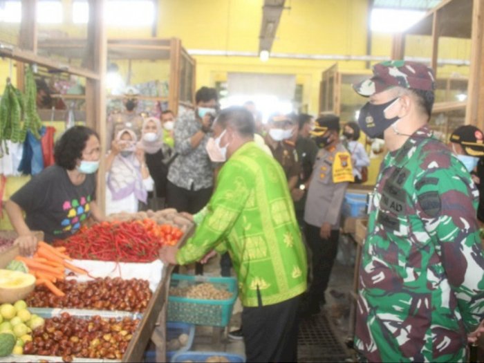Seribu Lebih ASN Sergai Ikuti 'Grebek Dahsyat' di Lima Pasar Rakyat