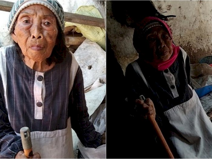 Cuma Dapat Rp15 Ribu Per Bulan, Nenek Pemulung Ini Hanya Bisa Makan Nasi Berkuah Air Hujan