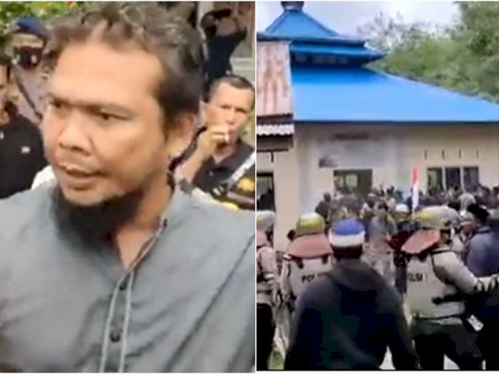 9 Perusak Masjid Ahmadiyah Jadi Tersangka, Bagaimana Nasib Pria Berjanggut Bentak Polisi?