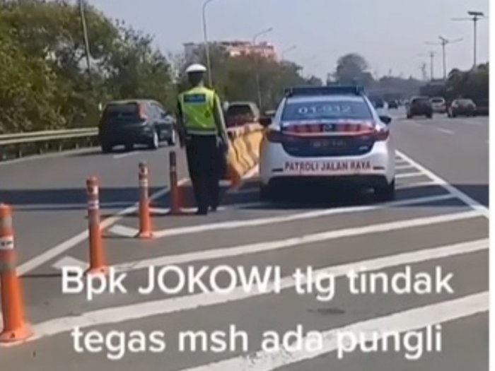 Viral! Pungli Oknum Polisi di Tol Dalam Kota Jakarta, Minta Uang Rp50 Ribu