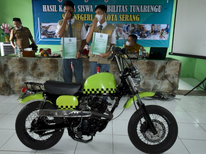 FOTO: Sepeda Motor Rancangan Siswa Tuna Rungu
