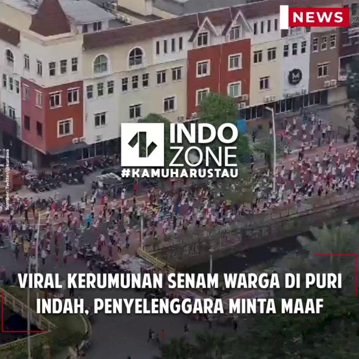 Viral Kerumunan Senam Warga di Puri Indah, Penyelenggara Minta Maaf