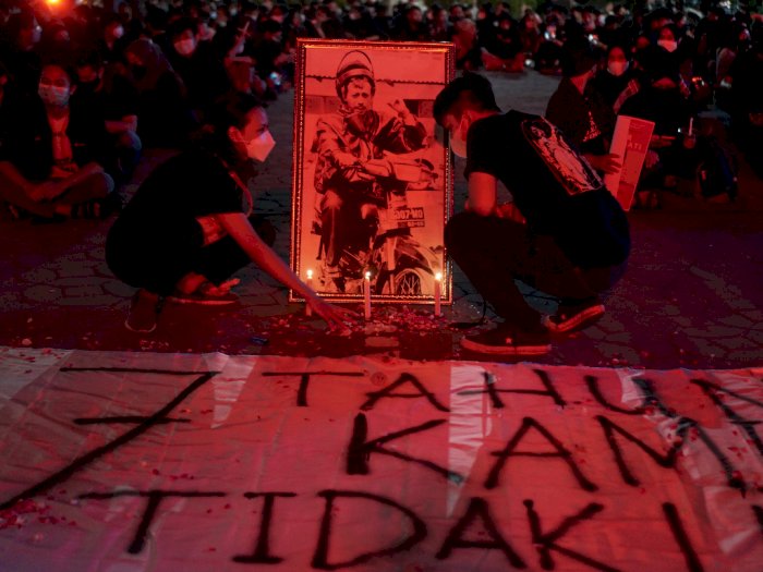 FOTO: Aksi Refleksi 17 Tahun Kematian Munir