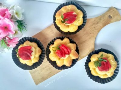 Ini Resep Mudah Membuat Kue Sus Bunga Vla Vanila