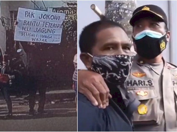 Gercepnya Polisi Menangkap Peternak yang Bentangkan Poster saat Kunjungan Jokowi di Blitar