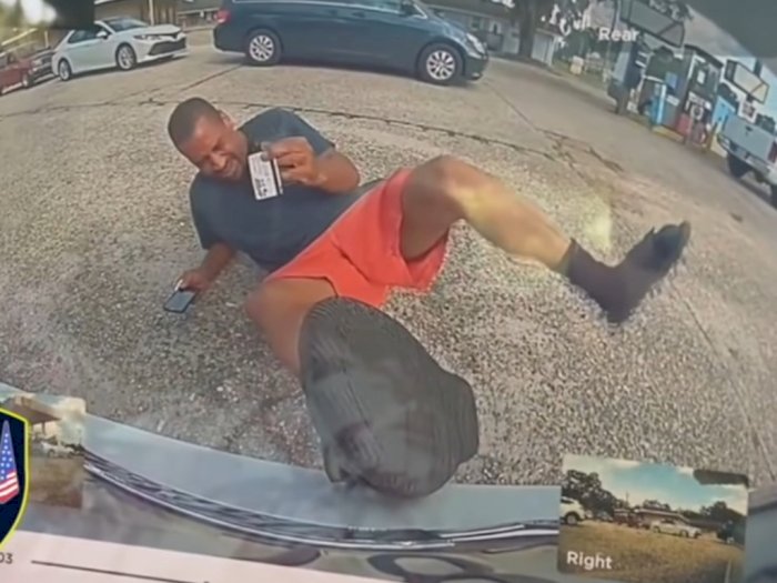 Video Seorang Pria Pura-pura Ditabrak dan Terluka, Aksi Tipuannya Terekam Kamera
