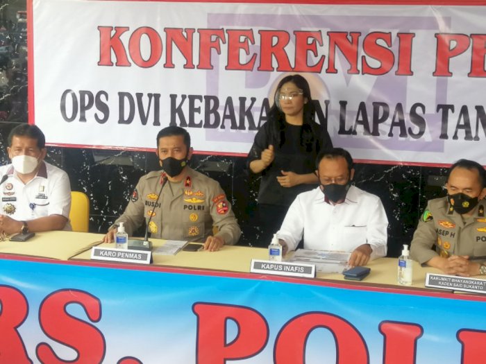DVI Identifikasi 1 Jenazah Kebakaran Lapas Tangerang Bernama Rudi bin Ong