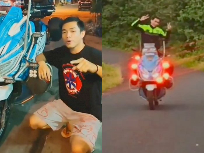 Viral Pemuda Pamer Pasang Lampu Strobo di Belakang Motor, Netizen: Norak!
