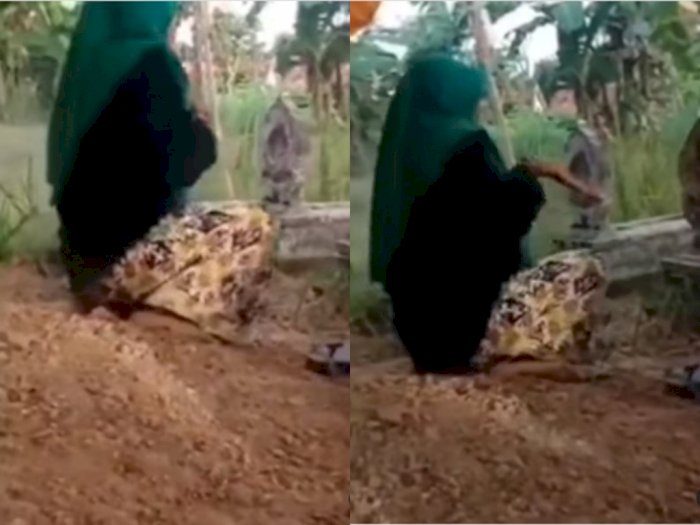 Astaghfirullah! Cewek Ini Buat Video TikTok di Kuburan, Netizen Geram: Kerasukan Tuh