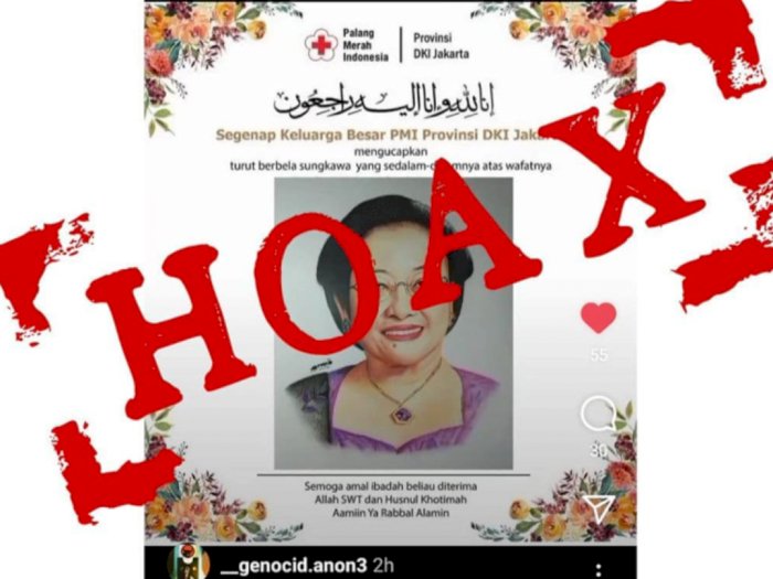 Cek Fakta: Megawati Dikabarkan Wafat Beredar di Flyer, PMI DKI Ambil Langkah Hukum