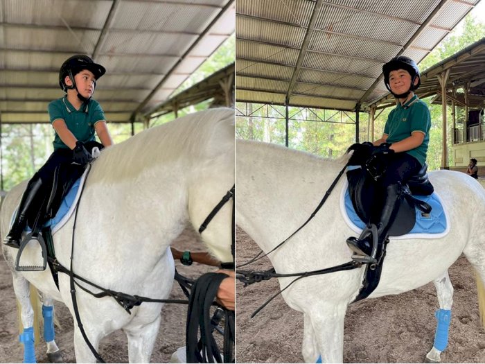 Geluti Olahraga Berkuda Sejak Kecil, Rafathar Tuai Pujian Netizen: Kayak Anak Kerajaan