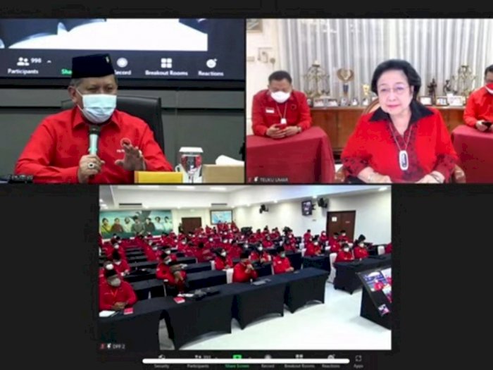 Hadir Secara Virtual di Acara PDIP, Hasto: Ibu Megawati dalam Keadaan Sehat!