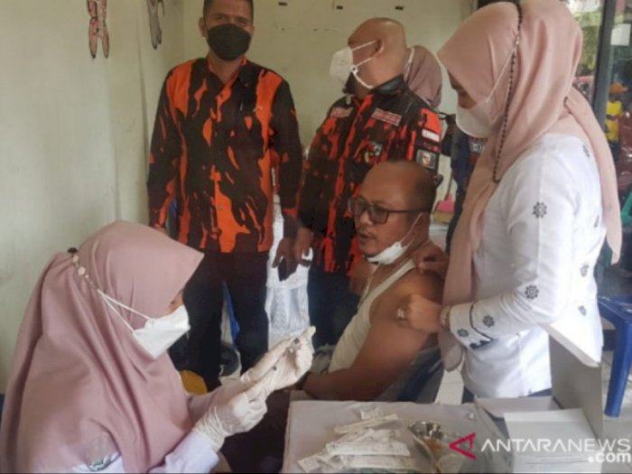 Ormas Pemuda Pancasila Padangsidimpuan Gelar Vaksinasi Massal Covid-19 Dosis I dan II