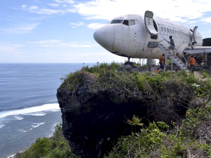 FOTO: Pembangunan Atraksi Wisata Bernuansa Pesawat di Bali