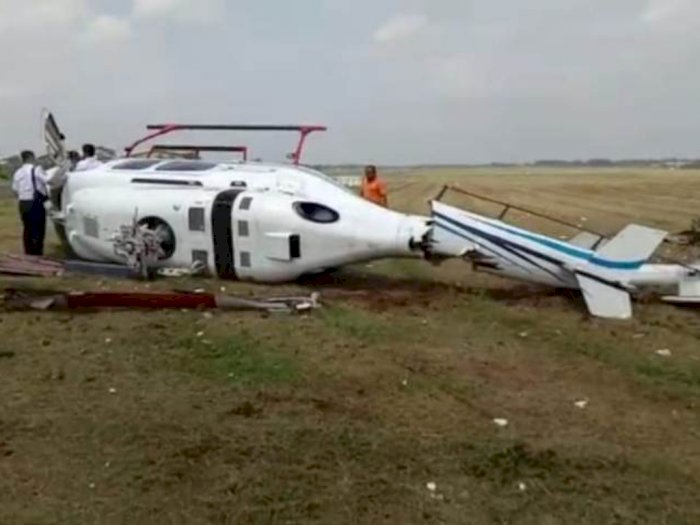 Kronologi Kecelakaan Heli di Tangerang, Sempat Terbang 100 Meter Sebelum Terguling