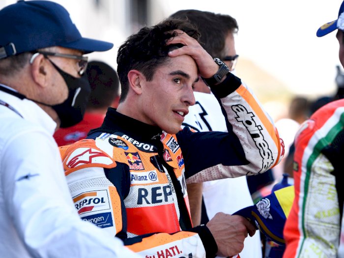 Sudah Coba Segala Cara, Marc Marquez Akui Bagnaia Lebih Baik di MotoGP Aragon