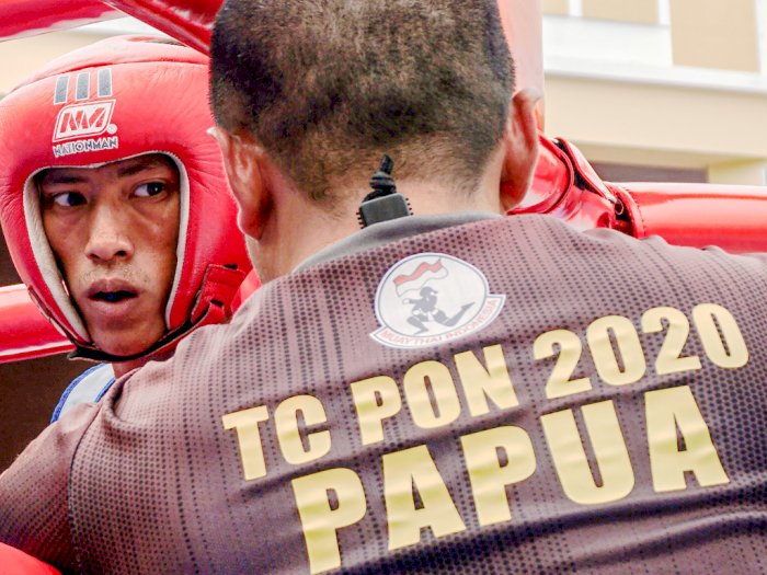 FOTO: Latihan Atlet Muay Thai Papua