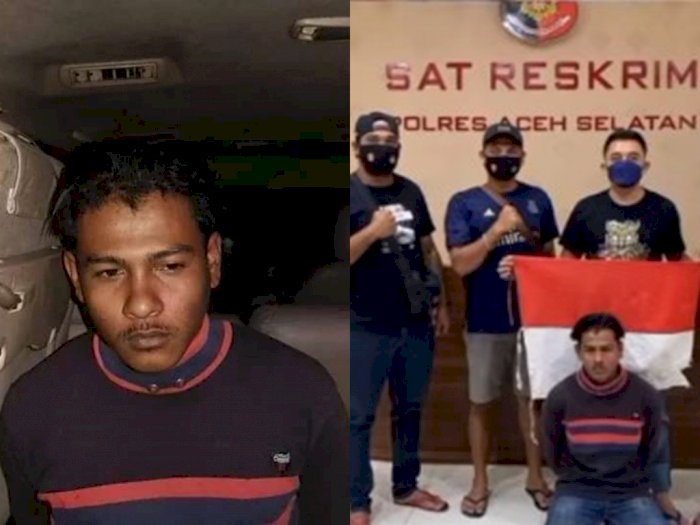 Pria di Aceh Selatan Hina Polisi dan Ancam Injak Bendera Merah Putih, Ciut saat Ditangkap