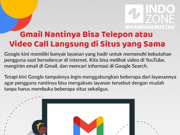 Gmail Akan Bisa Telepon atau Video Call Langsung di Situs yang Sama