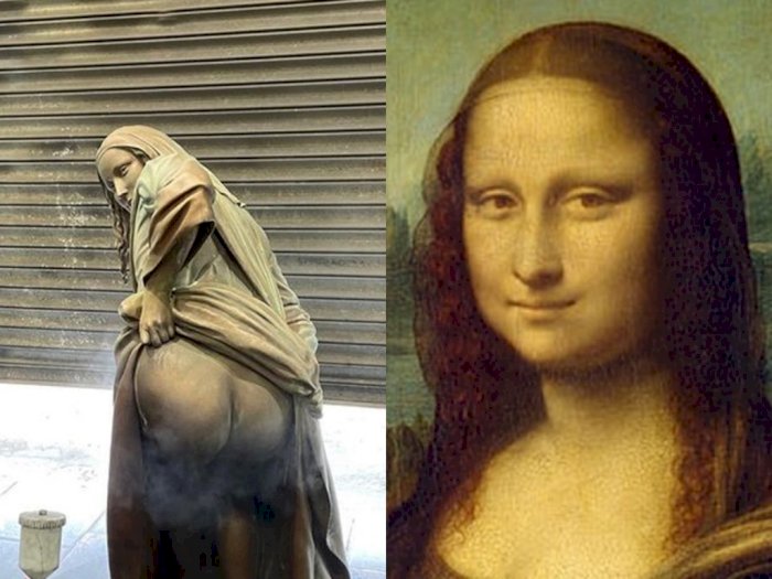 Patung 'Mooning Lisa', Adaptasi Lukisan Mona Lisa dengan Sisi Feminis yang Berbeda