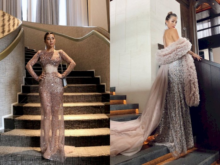 Jennifer Bachdim Mengikuti Tren 'Naked Dress' ketika Tampil di MET Gala 2021