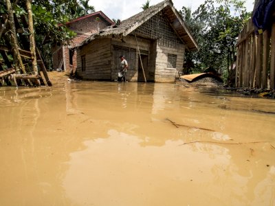 FOTO: Banjir Akibat Luapan Sungai di Aceh Utara