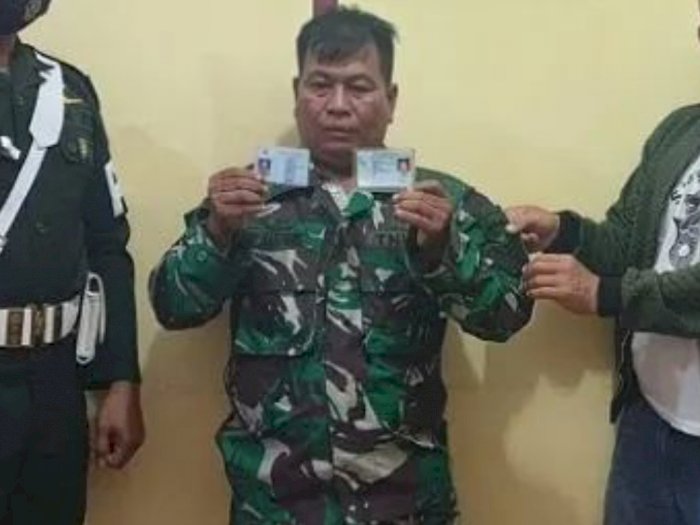 Tampang TNI Gadungan Bernama Roni Marpaung, Marah Ditanya Bertugas di Mana