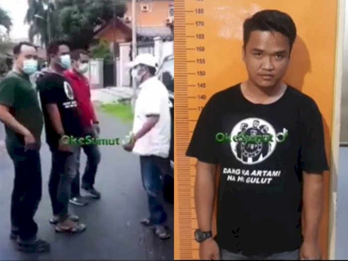 Viral Pria Tantang Polisi dan Ancam Pedagang Buah di Medan, Ciut saat Ditangkap