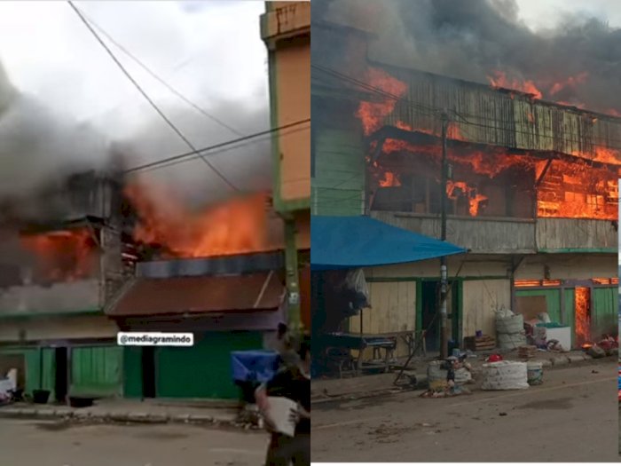 Sejumlah Rumah dan Kios di Siborongborong Taput Ludes Terbakar, Warga Panik Berlarian