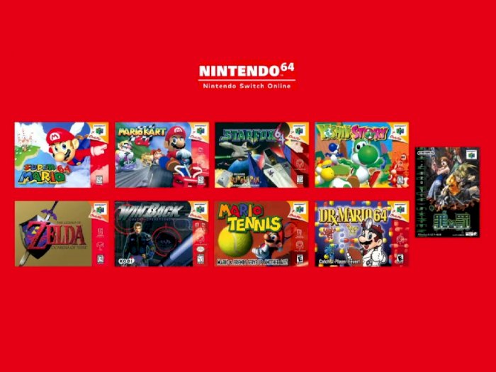 Nintendo Switch Online Hadirkan Banyak Game Klasik dari N64 hingga Mega Drive