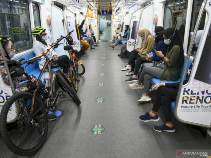 MRT Jakarta Uji Coba Fasilitas Troli Sepeda di Stasiun  Senin Ini