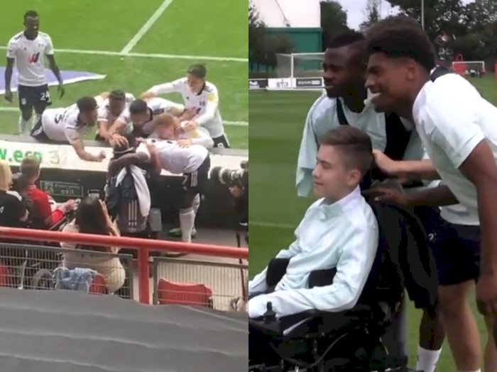 Momen Indah Fulham FC Merayakan Kemenangan Bersama Penggemar yang Menderita Cerebral Palsy