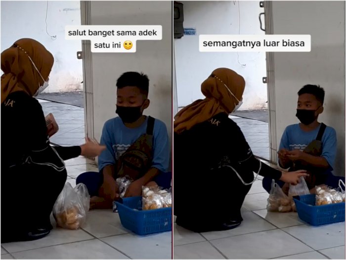Viral Bocah Jualan Kue Keliling demi Bantu Orang Tua, Bikin Netizen Terharu