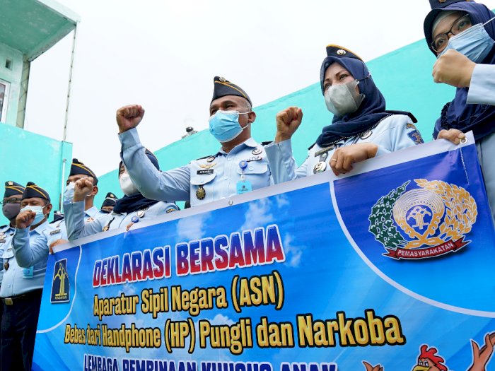 FOTO: Deklarasi LPKA Gorontalo Bebas Halinar